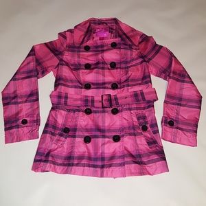 Women's Pink Envelope Trench Coat